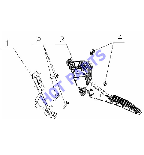 ПЕДАЛЬ АКСЕЛЕРАТОРА ЭЕКТРО