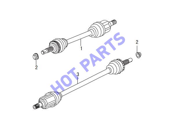 FRONT AXLE PROPELLER SHAFT