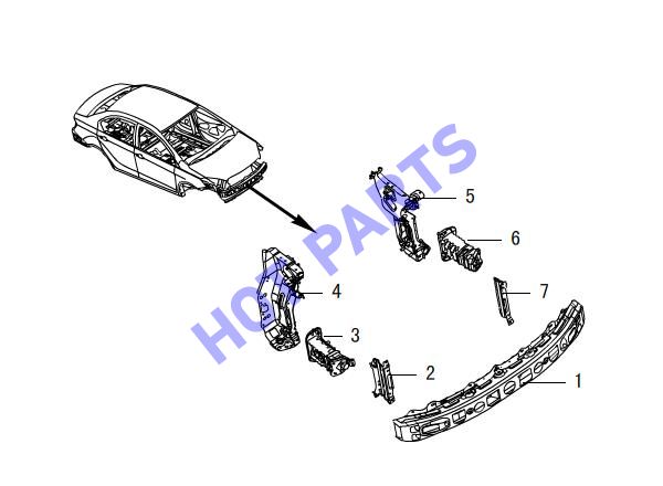 FRONT ANTICOLLISION GIRDER