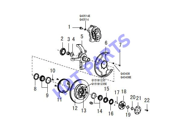 Передний тормоз с ABS