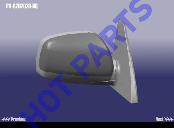 картинка ЗЕРКАЛО ПРАВОЕ CH TIGGO (С БОГРЕВОМ)  T11-8202020-DQ